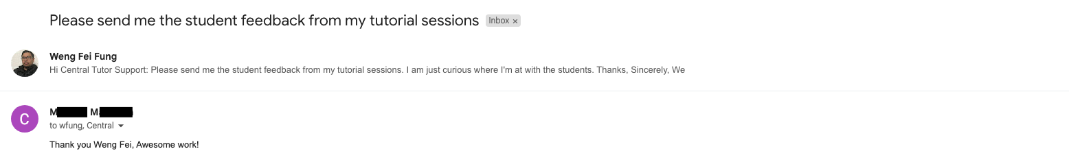 Screenshot collage of coding student tutoring testimonials